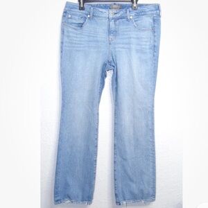 Torrid Mid Rise Slim Boot Jeans 14R Plus Size Light Wash Stretchy Denim